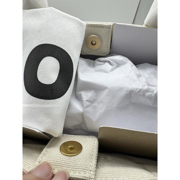 NWT Sandro Kabash Quilted Tote Bag Ecru White Medium Designer Bag - Picture 10 of 12